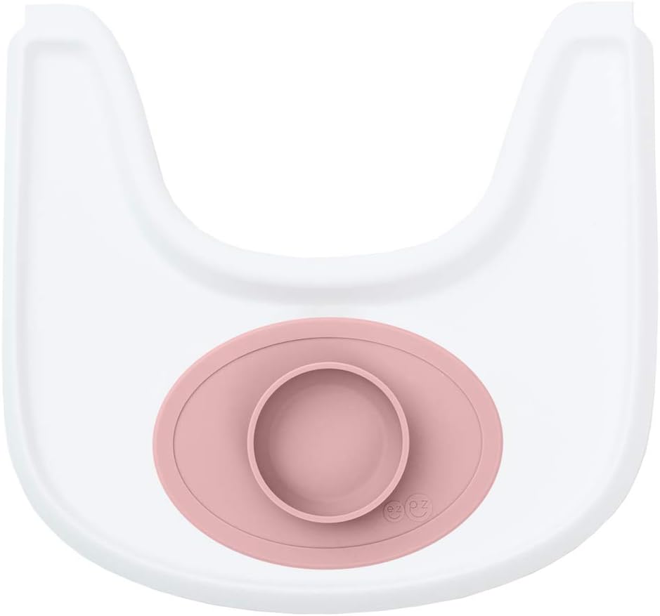 ezpz Tiny Bowl (Blush), 100% Silicone Suction Bowl with Built-in Placemat for First Foods + Baby Led Weaning - Image 5