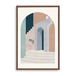 Framed Canvas Wall Art for Living Room, Bedroom Arch View Canvas Prints for Home Decoration Ready to Hanging - 16x24 inches