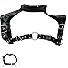 FEESHOW Men's Leather Neck Collar Chest Harness Adjustable Buckle Straps