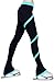 Figure Skating Spiral Polartec Polar Fleece Pants (Turquoise, Child Medium)