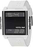 Vestal Men's DIG018 Digichord Ultra Thin White Black Negative Watch