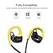 Bluetooth Headphones, G-Cord Wireless Sports Headsets with Mic for Gym, Running and Workout, Water Resistant IPX7