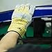 Vgo 3Pairs Cow Split Leather Men's Work Gloves with Safety Cuff (Size L,Yellow,CB3501)