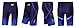 WUAMBO Swimwear Men's Swim Jammer Shorts Blue US Small Waist 29