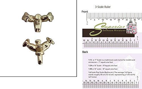 Dollhouse Miniature Faucets, 2/pk