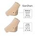 FootMatters Achilles Heel Sleeve Spandex Gel Cushions - Large - FSA/HSA Eligible
