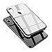 KADES Compatible for iPhone X Case Protective Tempered Glass Case with Premium Shockproof and Anti-Scratch Phone Case Compatible for Apple iPhone X - White