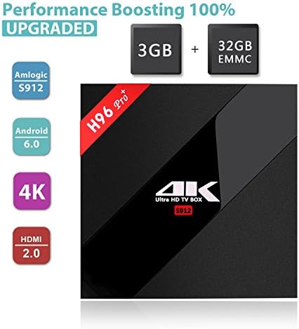 H96pro plus 3gb 32gb Amlogic S912 64bit Octa-core Android 6.0 TV BOX SHEET H.265 4K Player Wifi HDMI