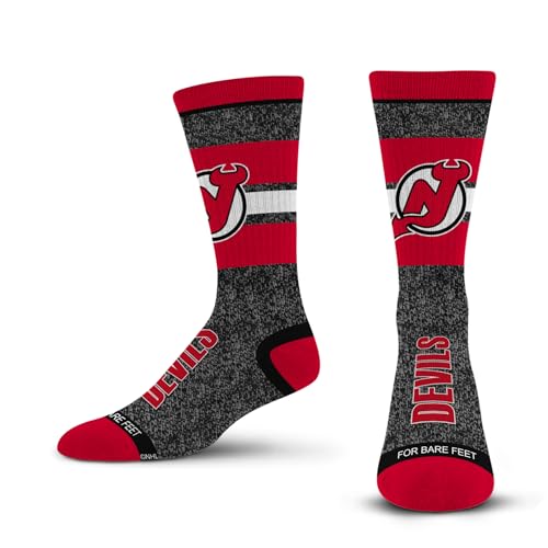 For Bare Feet NHL NEW JERSEY DEVILS Marble Spotlight Team Colors Large