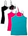 Caramel Cantina Girls 4 Pack Cami Tanks with Shelf Bras
