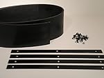 Universal Heavy Duty Rubber Snow Deflector Kit up to 8-10 Ft. Straight Plow