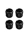 Metallor Knurled Black Metal Guitar Tone or Volume Control Knobs 20mm Diameter Dome Style Compatible with Tele Telecaster Style Electric Guitar or Bass Set of 4Pcs.