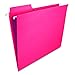 Smead FasTab Hanging File Folder, 1/3-Cut Built-in Tab, Letter Size, Red, 20 Count (64096)