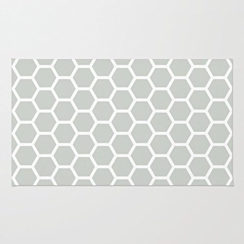 Honeycomb Sea Salt Coral Velvet Doormat, Indoor/Outdoor Floor Mat