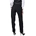 SixStarUniforms Women's Plain Front Tuxedo Pants Black