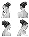 CAISHA Bun Hair Piece Braid Ponytail Bun Hepburn Bun Scrunchie Updos Brown Blonde Mix HD11
