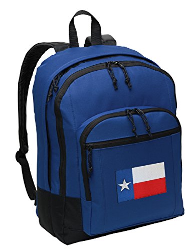 Texas Flag Backpack CLASSIC Style MEDIUM SIZE With Laptop Sleeve