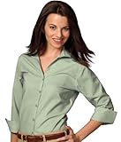 Edwards Garment Women's Casual Poplin 3/4 Sleeve Blouse