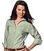 Edwards Garment Women's Casual Poplin 3/4 Sleeve Blouse