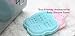 InfantCo Ultra Soft Silicone Bath Scrubber Sponge | for Baby and Dryskin (Baby Pink)