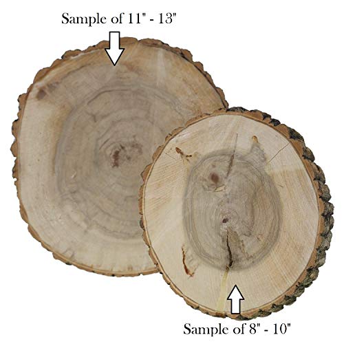 Rustic Wedding Centerpiece - Round Tree Bark Slice - Rustic Wood Tree Trunk Slices - Natural Wood Slice - Tree Slice Cake Stand