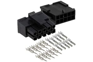 Molex Micro-Fit 3.0 Dual Row (10 Circuits) Male & Female Receptacle Plug, w/Terminal sockets, (Pack of 1 Complete Set)