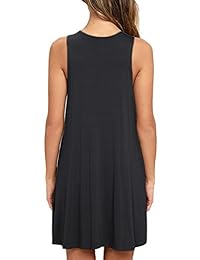 Vestido informal holgado sin mangas con bolsillo para mujer HiMONE