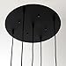 Unitary Brand Rustic Barn Metal Chandelier Max 200w with 5 Lights Black Finish