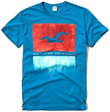 Kectelly Hollister Men's Graphic Logo T Shirt