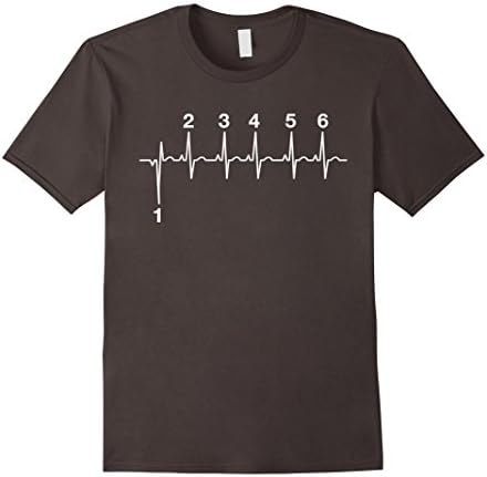 Men's Heartbeat Gear Shifting T Shirt Large Asphalt