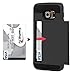Elegant Choise Compatible with Galaxy S6 Case, Samsung Galaxy S6 Wallet Case, Hybrid High Impact Resistant Protective Shockproof Hard Shell with Card Holder Slot Cover Compatible for Samsung S6(Black)
