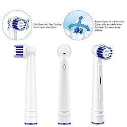 Replacement Toothbrush Heads Compatible with Oral B