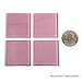 Milltown MerchantsTM 1.8 Inch (48mm) Baby Pink Crystal Mosaic Tile - Bulk Glass Mosaic Tiles - 1 Pound (16 oz) Crystal Tile Assortment for Backsplash, Murals, Stepping Stones, and Mosaics