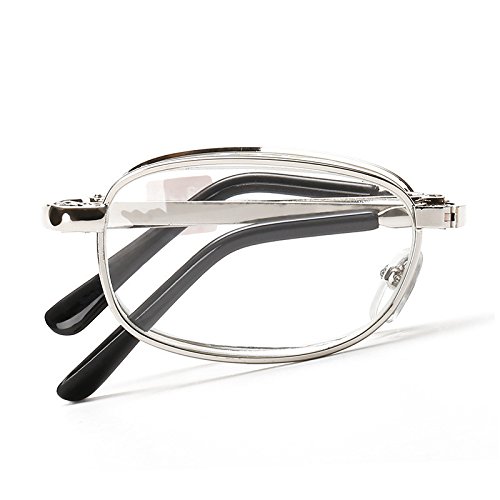 Kalevel Reading Glasses Men Women 4.0 Foldable Reading Glasses Presbyopic Glasses