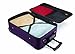 American Tourister Fieldbrook II Softside Upright Luggage Set, Purple/Grey, 3-Piece Set (tote/21/25)