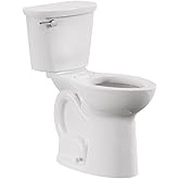 American Standard 215TA104.020 Cadet PRO Two-Piece Toilet, Seat not Included, Extra Tall Height, Left-Hand Trip Lever, 12-Inc