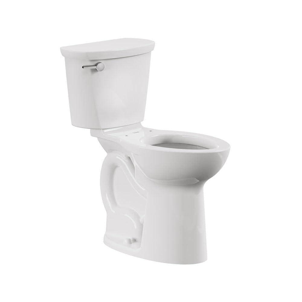 Photo 1 of **PARTIAL SET**
American Standard 215TA104.020 Cadet PRO Two-Piece Toilet, Seat not Included, Extra Tall Height, Left-Hand Trip Lever, 12-Inch Rough, Elongated Front, White, 1.28 GPF