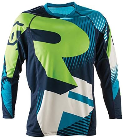 Austinstore Outdoor Motorcycle Motocross MTB Bike Cycling Jersey Unisex Long Sleeve T-Shirt - Red+Black XXXL