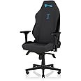 Secretlab Titan Evo Lite in Charcoal Blue SoftWeave Gaming Chair - Reclining - Ergonomic & Heavy Duty Computer Chair with 4D Armrests & Lumbar Support - Dark Grey & Blue