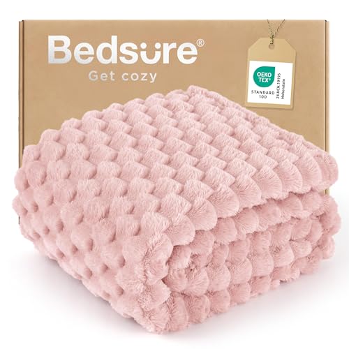 Bedsure Pink Throw Blanket