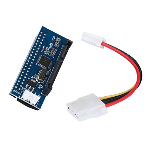 40-Pin IDE Female To SATA 7+15Pin 22-Pin Male adapter PATA TO SATA Card (Blue, 1pcs)