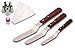 Stainless Steel Offset Spatula Set. Professional Cake Decorating Kit Set Includes 4”, 6” and 8” Spatulas With A FREE Reusable Double Icing Bag and 5 Icing Piping Nozzles Tips, by Especially 4 ME