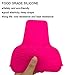Heat Resistant Silicone Mat Pouch, Lessmon Hair Styling Tools for Curling Irons, Hair Straightener, Flat Irons, Length 11.5 & Width 6 Inches, Food Grade Silicone, Pinkthumb 4