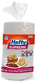 Hefty Supreme 3-Section Foam Plate (200 ct.)