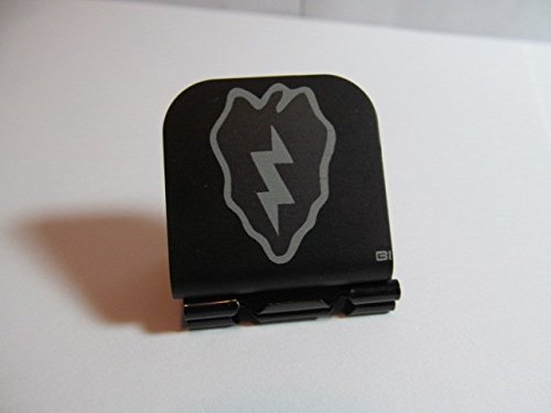 25th Infantry Division Patch Laser Etched Hat Clip Black