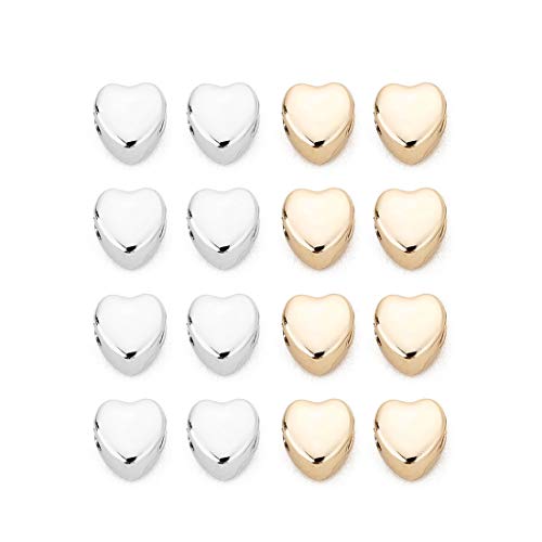 24 Pcs Alloy Love Heart Charms Mixed Smooth Metal Charms Pendants Accessory, DIY for Jewelry Making and Crafting