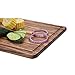 ZESPROKA Thick Acacia Wood Cutting Board with Juice Drip Groove,Set of 3