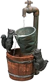 Primrose 72cm Solar Powered Squirrel Water Feature Fountain - 2 Tier view 2