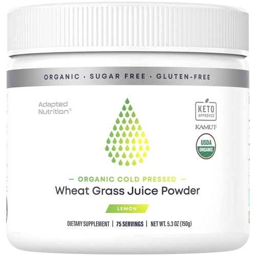 Organic Wheatgrass Juice Powder with Kamut 75 Servings Chlorophyll