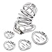 TERNENCE Comfortable Male Chastity Belt Ergonomic Design Long Cock Cage K945 (45mm M Size)